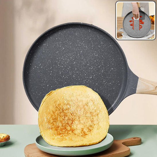 crepiere crepe glisse dans assiette