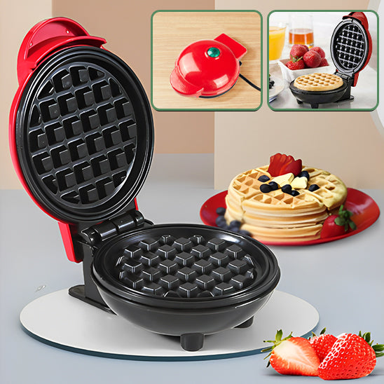 gaufrier rouge vide presentation gaufre garnie