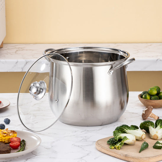 marmite inox couvercle penche