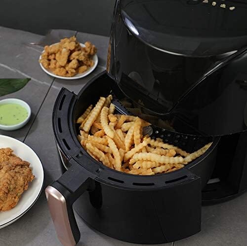 friteuse air noire poulet frit frites