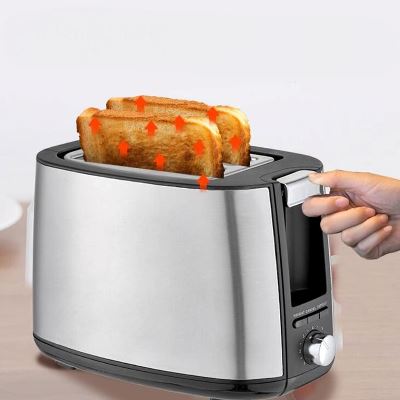 grille-pain stainless noir levier