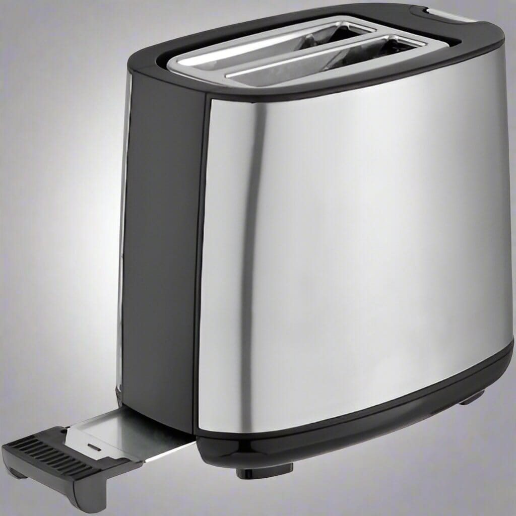 grille-pain stainless noir ramasse miettes
