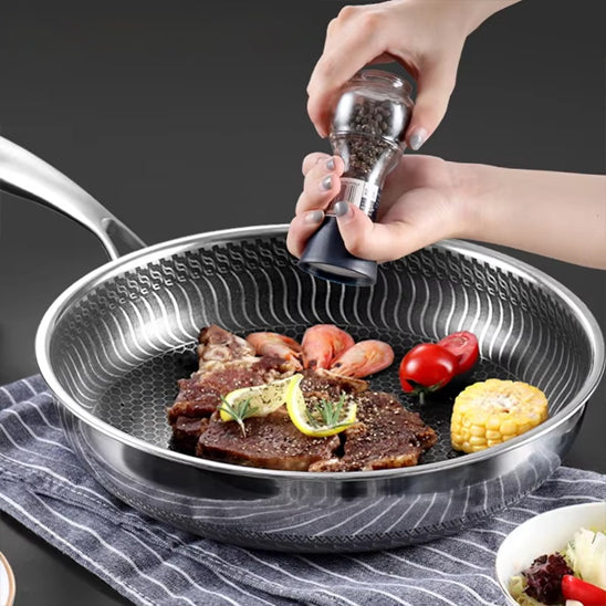 poele inox steak poivre