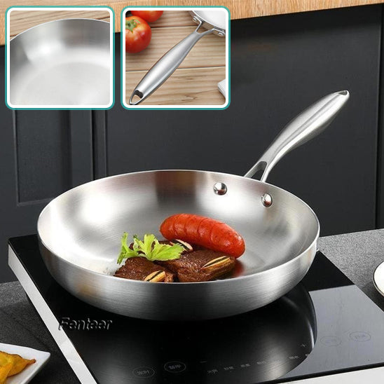 poele inox steak saucisse