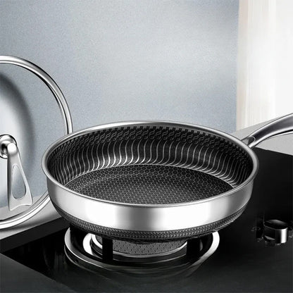 poele inox vide cuiseur gaz