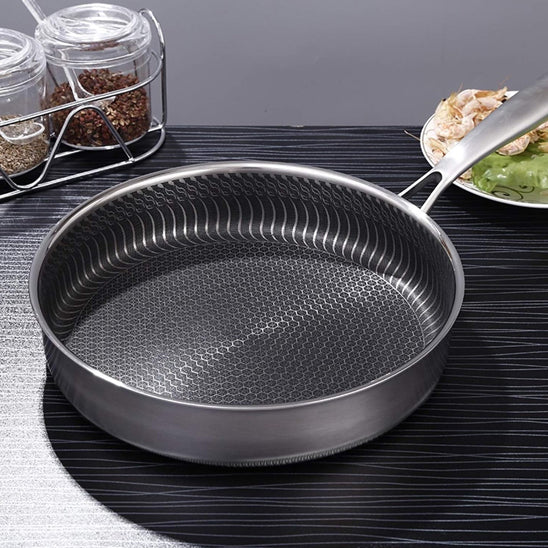 poele inox vide