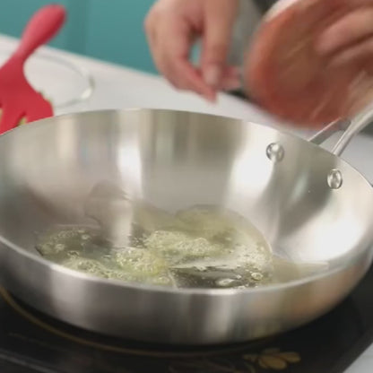Poele inox video
